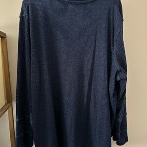 Torrid Navy Blue Long Sleeve Blouse